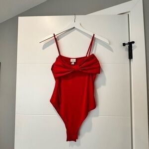 NWT** Red Bow Bodysuit